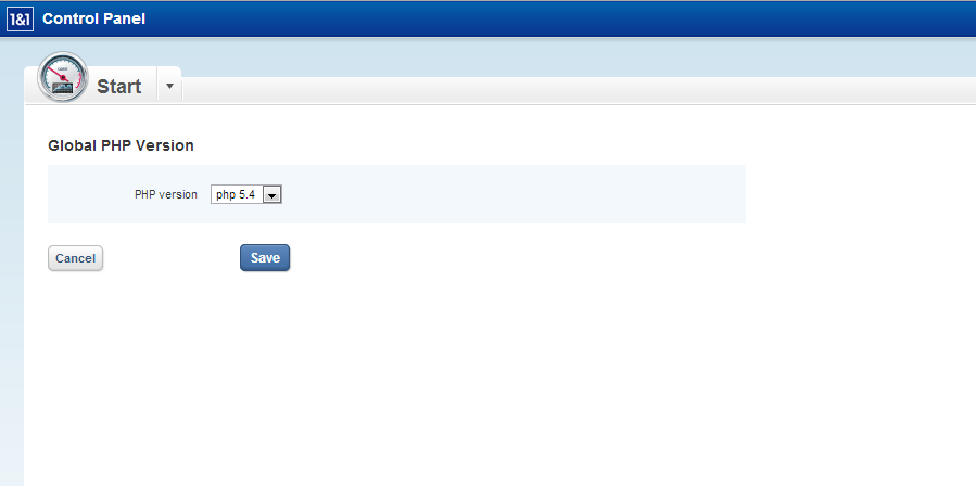 Установка версии PHP