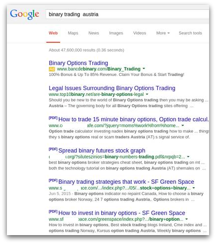 Поисковая выдача Google