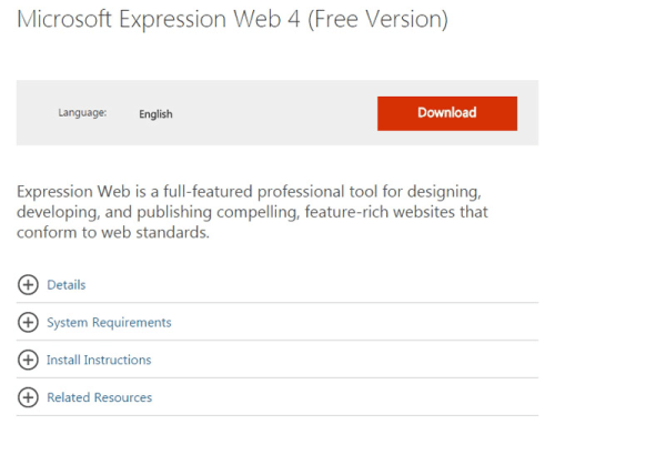 Microsoft Expression Web 4.0