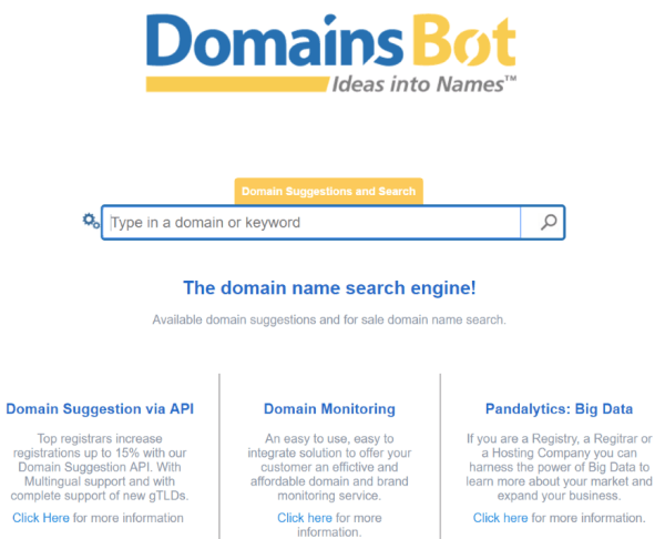 Генератор DomainsBot