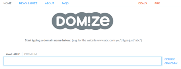 Генератор доменных имен Domaize
