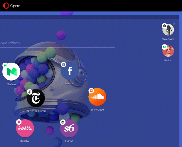 Новый браузер Opera Neon