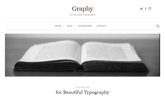 Бесплатная тема Wordpress Graphy