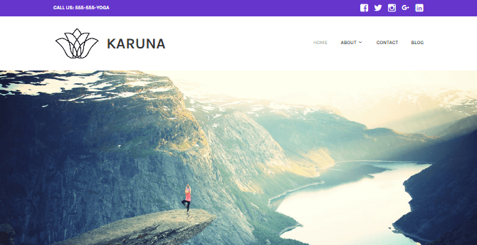 Бесплатная тема Wordpress Karuna