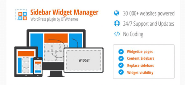 Sideabr Widget Manager